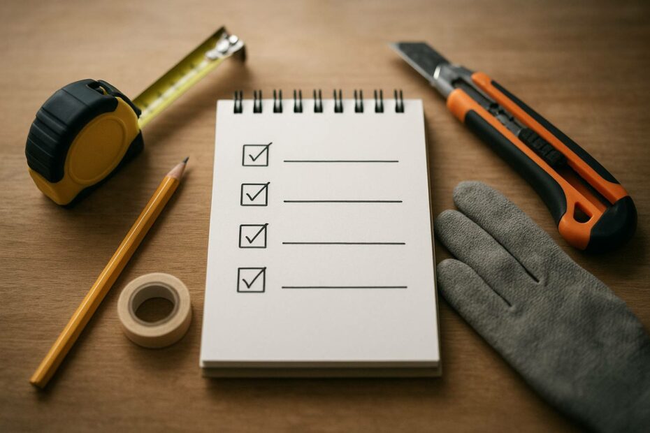Checklist essentielle pour préparer un chantier de rénovation réussi