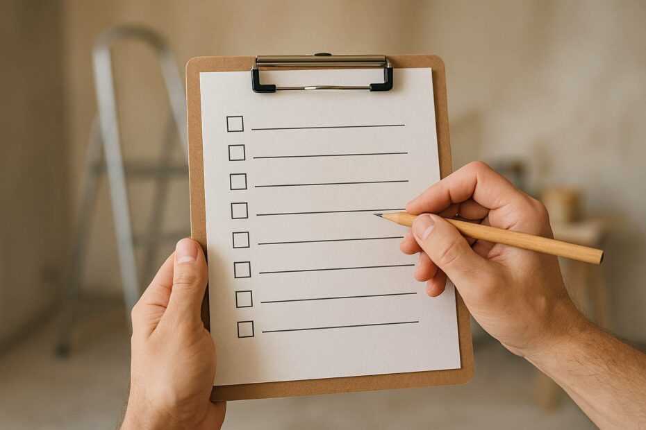 Checklist complète pour préparer efficacement votre projet de rénovation de a à z