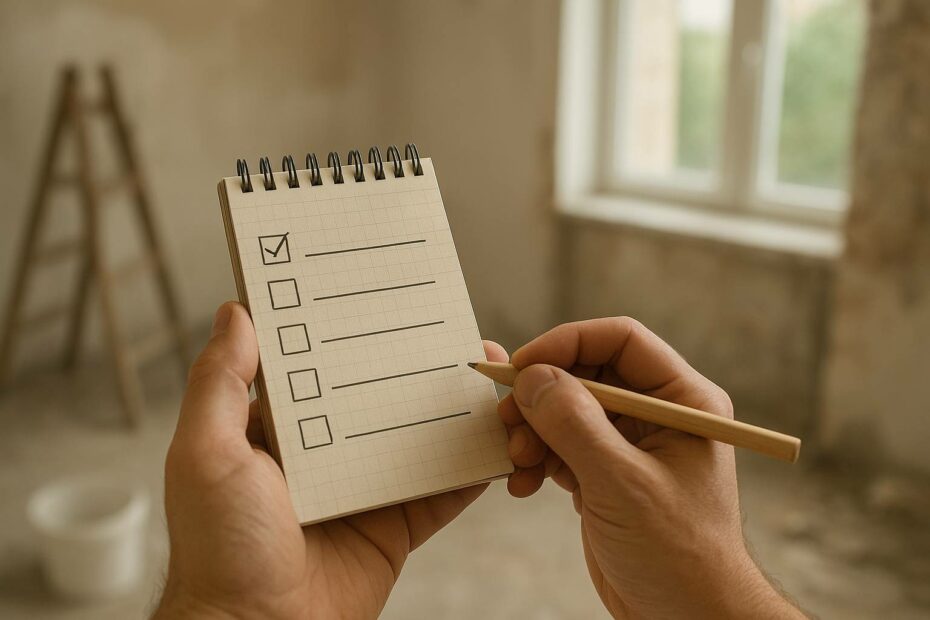 Préparer son chantier de rénovation : checklist pratique pour éviter les mauvaises surprises